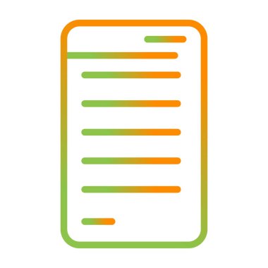 Reçete web simgesinin vektör illüstrasyonu