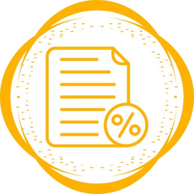 belge simgesi, vektör illüstrasyonu basit tasarım