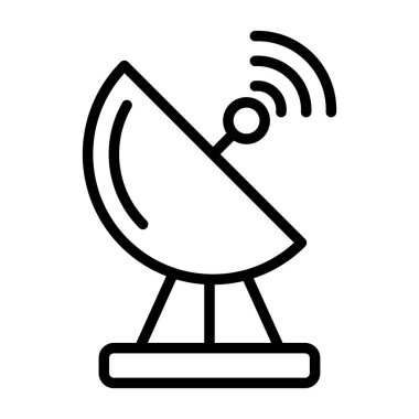 Radar. Web simgesi basit illüstrasyon