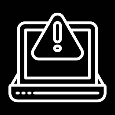 Uyarı, uyarı simgesi vektör illüstrasyonu 