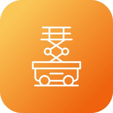 Makas Kaldırma simgesi vektör illüstrasyonu    