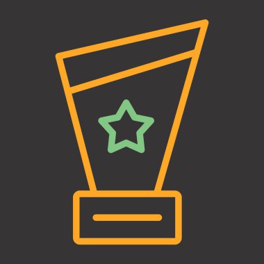 Award icon, vector illustration simple design