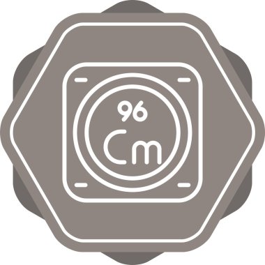 Kimyasal Element Web simgesi vektör çizimi