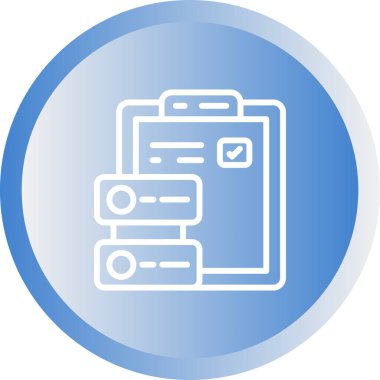 Veri simgesinin vektör illüstrasyonu