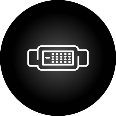 Dvi Simgesi İşareti, Basit Vektör İllüstrasyonu Beyaz Arkaplanda İzole Edildi