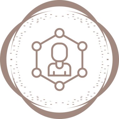 Ağ Segmentasyonu Web simgesi, basit vektör illüstrasyonu 