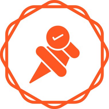 İşaretli web simgesi vektör illüstrasyonlu Pushpin