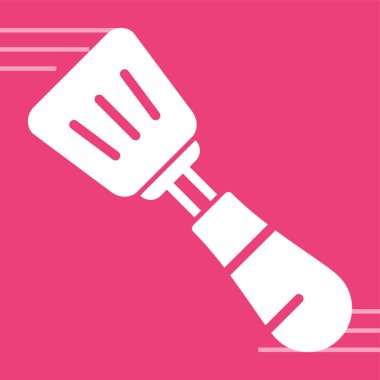 Spatula Simgesinin Vektör illüstrasyonu 