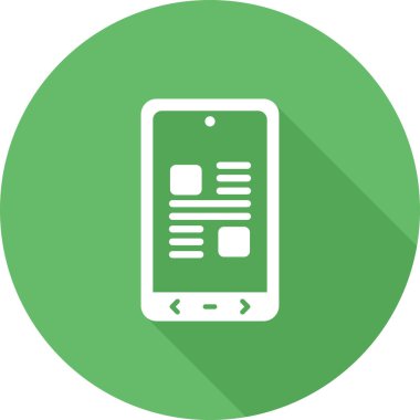 Akıllı telefon. Web simgesi basit illüstrasyon