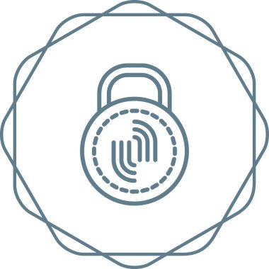 Kilit. Web simgesi basit illüstrasyon 