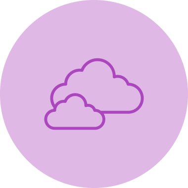 Bulut. Web simgesi basit illüstrasyon