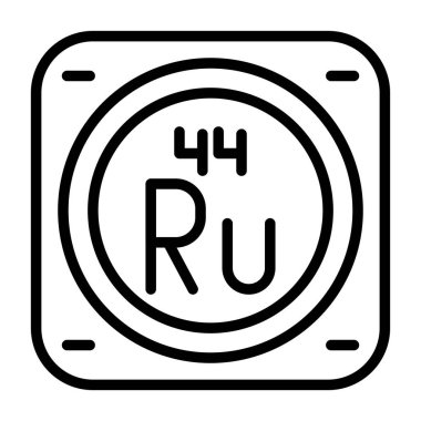 Metal kimyasal elementin web illüstrasyonu