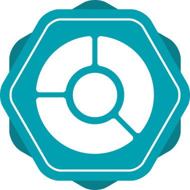 Pie Grafik Simgesi, Grafik İşareti, Renkli Vektör Resimleri