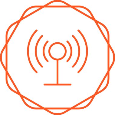 Wi-Fi bağlantı simgesi. vektör illüstrasyonu