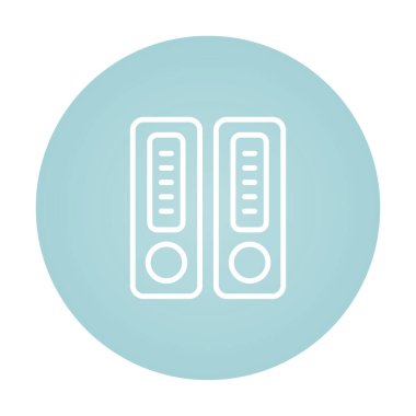 Depolama web simgesi, basit vektör illüstrasyonuName 