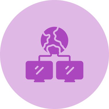 Ağ simgesinin vektör illüstrasyonu 