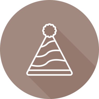 Parti şapkası modern simgesinin vektör illüstrasyonu 