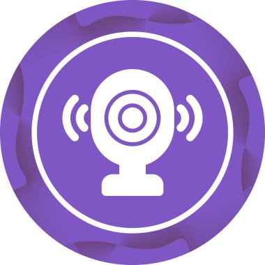 Beyaz Arkaplanda Bebek İzleyici Vektör Simgesi