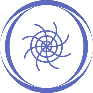 Kara delik. Web simgesi basit illüstrasyon