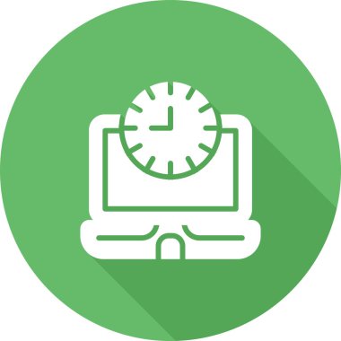 dizüstü bilgisayar simgesi, vektör illüstrasyonu basit tasarım