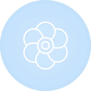 gelincik çiçek simgesi web basit illüstrasyon