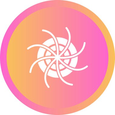 Kara delik. Web simgesi basit illüstrasyon