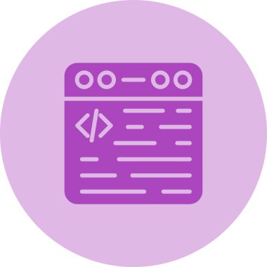 Web tarayıcı simgesi, vektör illüstrasyonu basit tasarım