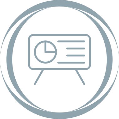 Sunum. Web simgesi basit tasarım