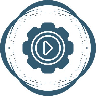 dişli web simge vektör çizim 