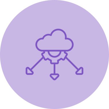 Ağ Yükleme Simgesi, Beyaz Üzerine Vektör 