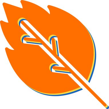 Sonbahar sezonu için özet tarzında meşe yaprağı simgesi