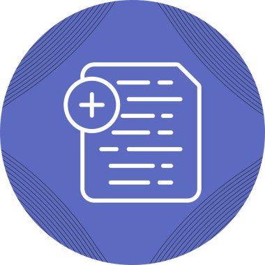 Belge Ekle simge, vektör illüstrasyonu basit tasarım