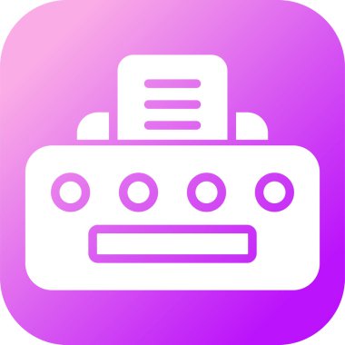 Yazıcı. Web simgesi basit tasarım