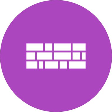 Tuğla duvar simge vektör çizim 