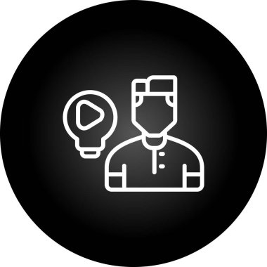 - Bilgi. Web simgesi basit illüstrasyon