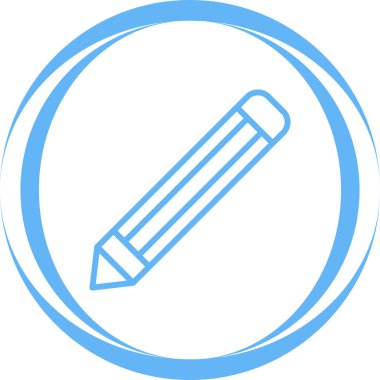 Kalem. Web simgesi basit illüstrasyon 