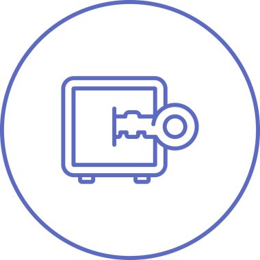 Güvenli vektör web simgesi illüstrasyonu