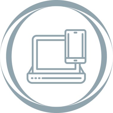 dizüstü bilgisayar simgesi, vektör illüstrasyonu basit tasarım