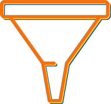 Çöp Posta Filtresi web simgesi, basit vektör illüstrasyonu