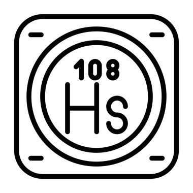 Metal kimyasal elementin web illüstrasyonu