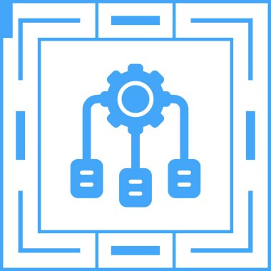 Yazılım Tanımlı Ağ Vektörü Simgesi 