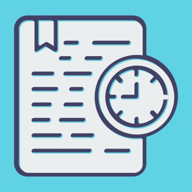 Belge Süresi Sona Erme Ağı vektör illüstrasyonu