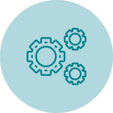 dişli web simge vektör çizim 