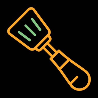 Spatula Simgesinin Vektör illüstrasyonu 