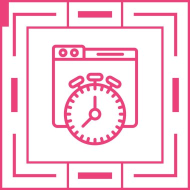 Basit bir kronometre. vektör simgesi