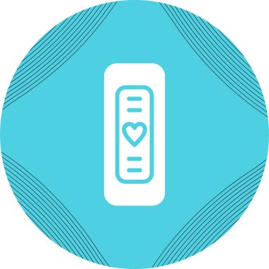 Fitness akıllı yüzük. Web basit illüstrasyonu