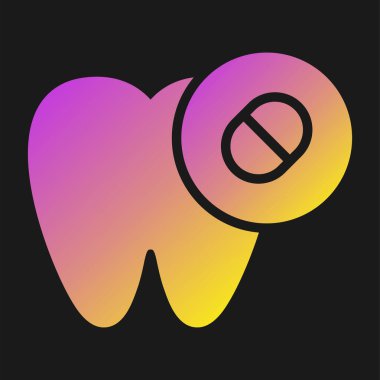 Ağrı Öldüren Ağ ikonu vektör çizimi