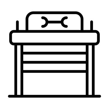 Shop web simgesi vektör illüstrasyonunu onar