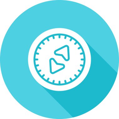 pusula simgesi web basit illüstrasyon