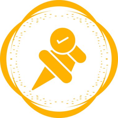 İşaretli web simgesi vektör illüstrasyonlu Pushpin